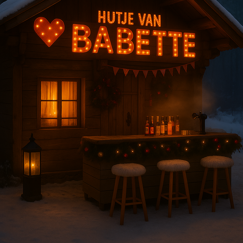 Hutje van Babette in de sneeuw